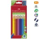 Színes ceruza FABER-CASTELL Junior háromszögletű 20 darabos