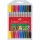 Filctoll FABER-CASTELL Grip kétvégű 10 darabos