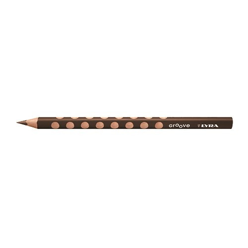 Színes ceruza LYRA Groove háromszögletű vastag sötét barna