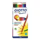 Színes ceruza GIOTTO Elios Wood Free háromszögletű 12 darabos