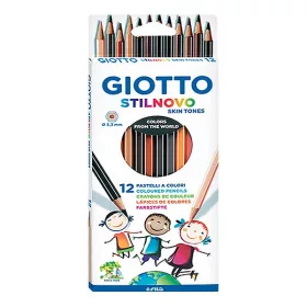   Színes ceruza GIOTTO Stilnovo hatszögletű 12 darabos bőr tónusú színek