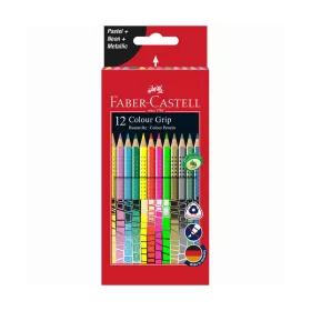   Színes ceruza FABER-CASTELL 2015 Colour Grip háromszögletű 12 darabos