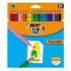 Színes ceruza BIC Kids Tropicolors hatszögletű 24 darabos