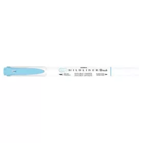 Ecsetfilc kétvégű ZEBRA Mildliner Fluorescent kék