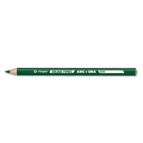 Színes ceruza ARS UNA háromszögletű vastag zöld