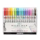 Szövegkiemelő készlet kétvégű ZEBRA Mildliner Cool&Refined, Fluorescent, Warm 1,4-4,0 mm 15 darabos