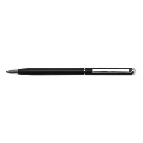   Golyóstoll ART CRYSTELLA fekete slim fehér SWAROVSKI® kristállyal 0,7mm kék