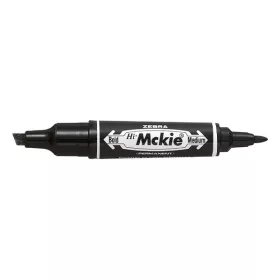 Alkoholos marker kétvégű ZEBRA Hi-Mckie 2,0-4,0 mm fekete