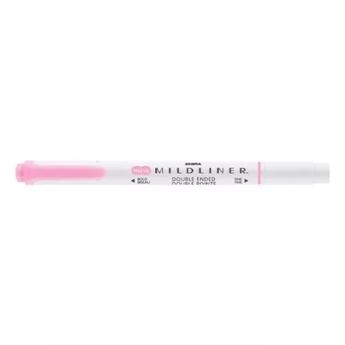 Szövegkiemelő kétvégű ZEBRA Mildliner fluorescent 1,4-4,0 mm rózsaszín