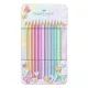 Színes ceruza FABER-CASTELL Sparkle pasztell fém dobozos 12 darabos