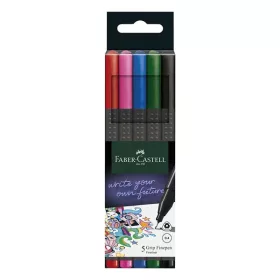 Tűfilc FABER CASTELL Grip alap színek 0,4mm 5 darabos