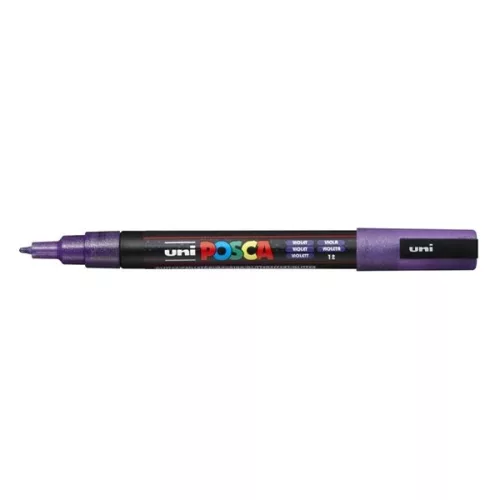Filctoll UNI Posca PC-3M csillám színek 8 darabos