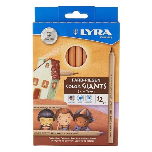 Színes ceruza LYRA Color giant bőrtónusú 12 db/készlet