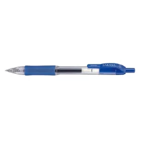   Zseléstoll ZEBRA Sarasa Retractable nyomógombos 0,5 mm kék