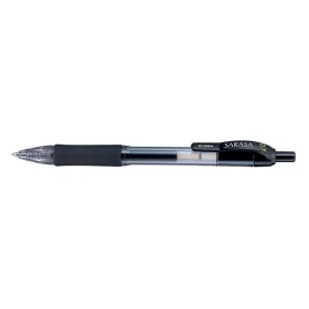  Zseléstoll ZEBRA Sarasa Retractable nyomógombos 0,7 mm fekete