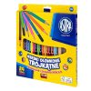 Színes ceruza ASTRA háromszög 24 színű ajándék hegyezővel