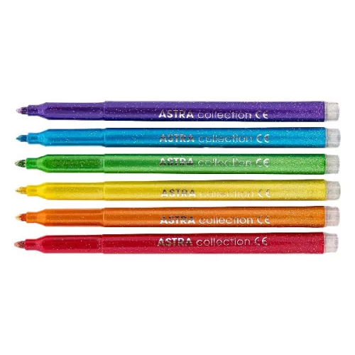 Filctoll ASTRA glitteres 6 darabos