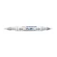 Lakkmarker kétvégű ZEBRA Mckie olajbázisú extra fine 0,7-1,2 mm ezüst