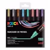 Filctoll UNI Posca PC-5M metál színek 8 darabos