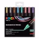 Filctoll UNI Posca PC-5M metál színek 8 darabos
