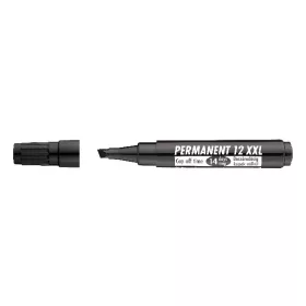 Alkoholos marker ICO Permanent 12 XXL vágott fekete