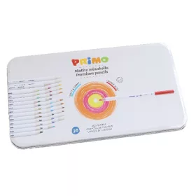   Színes ceruza PRIMO Minabella hatszögletű fémdobozos 36 darabos