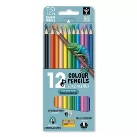   Színes ceruza ARS UNA háromszögletű + hegyező 12 darabos