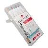 Filctoll  ZEBRA ClickArt nyomógombos vízbázisú 12 darabos