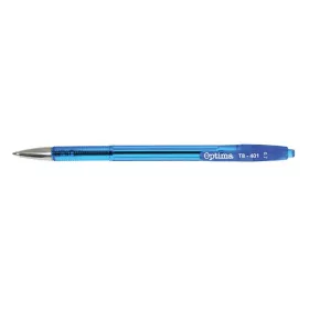 Golyóstoll OPTIMA nyomógombos TB 401 0,7 mm kék