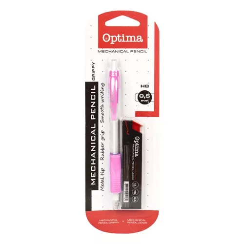 Nyomósirón OPTIMA 0,5mm vegyes színek + grafitbél 0,5mm HB
