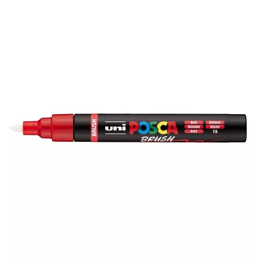 Filctoll UNI Posca PC-5BR ecsethegyű piros