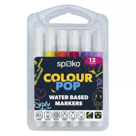   Filctoll SPOKO Colour Pop háromszögletű vízbázisú 12 darabos