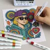Filctoll SPOKO Colour Pop háromszögletű vízbázisú 12 darabos