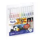 Filctoll FIORELLO GR-F726-12 színes kétvégű 12 darabos