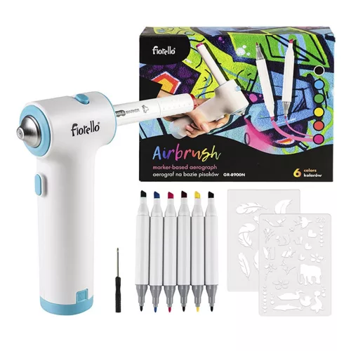 Filctoll készlet FIORELLO festékszóró, sablon, filctoll