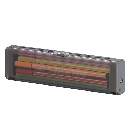 Filctoll STABILO Pen 68 10 darabos hordozható asztali tartóban