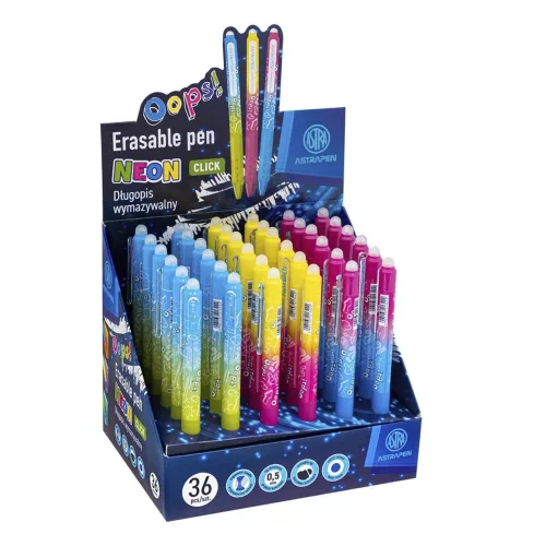 Golyóstoll ASTRA PEN Neon radírozható 0,5 mm