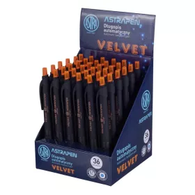 Golyóstoll ASTRA PEN Velvet 0,7 mm fekete-narancssárga