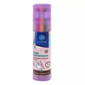 Színes ceruza ASTRA animals műanyag hengerben 12 színű