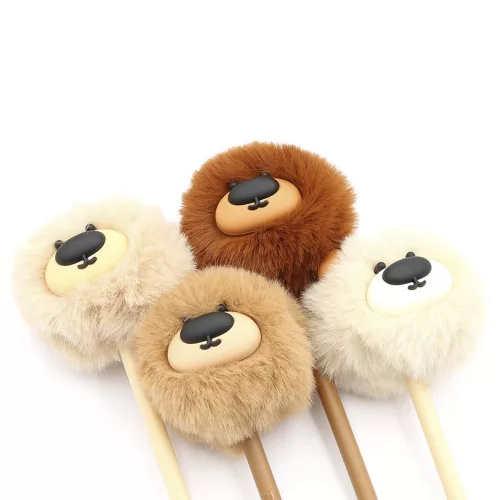 Zseléstoll JUNIOR radírozható 0,7mm pom-pom formával Nose Bear