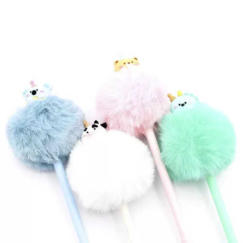 Zseléstoll JUNIOR radírozható 0,7mm pom-pom formával Pasztell színek