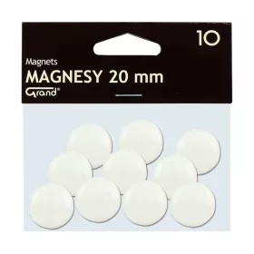 Táblamágnes GRAND 20mm fehér 10 darabos