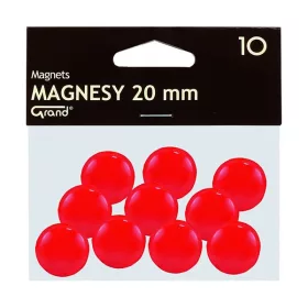 Táblamágnes GRAND 20mm piros 10 darabos