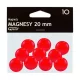 Táblamágnes GRAND 20mm piros 10 darabos