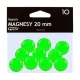 Táblamágnes GRAND 20mm zöld 10 darabos