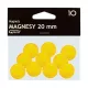 Táblamágnes GRAND 20mm sárga 10 darabos