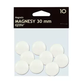 Táblamágnes GRAND 30 mm fehér 10 darabos