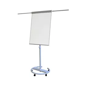   Flipchart tábla MEMOBE mágneses felület 68x105cm 2 db segédkarral mobil állítható magasság