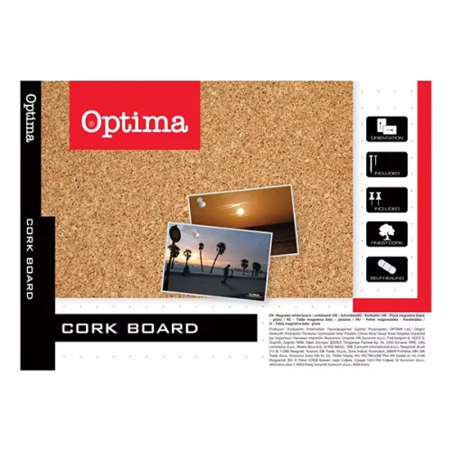 Parafatábla OPTIMA aluminium keret 45x60 cm