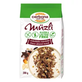 Müzli CERBONA csokoládés mandulás gluténmentes 200 g